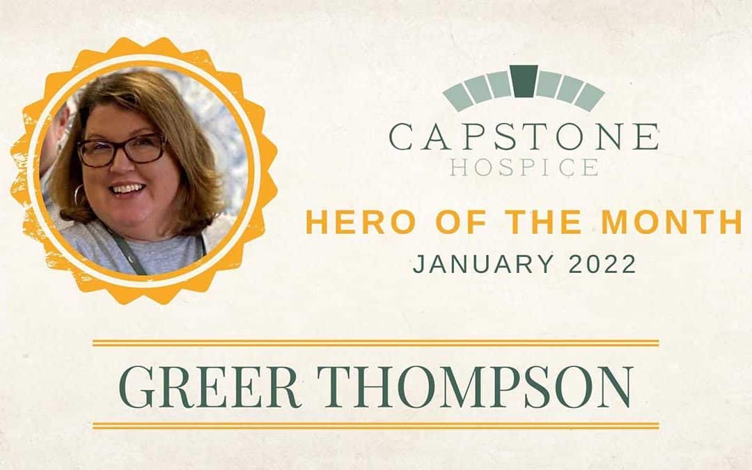 January Hero of the Month: Greer Thompson